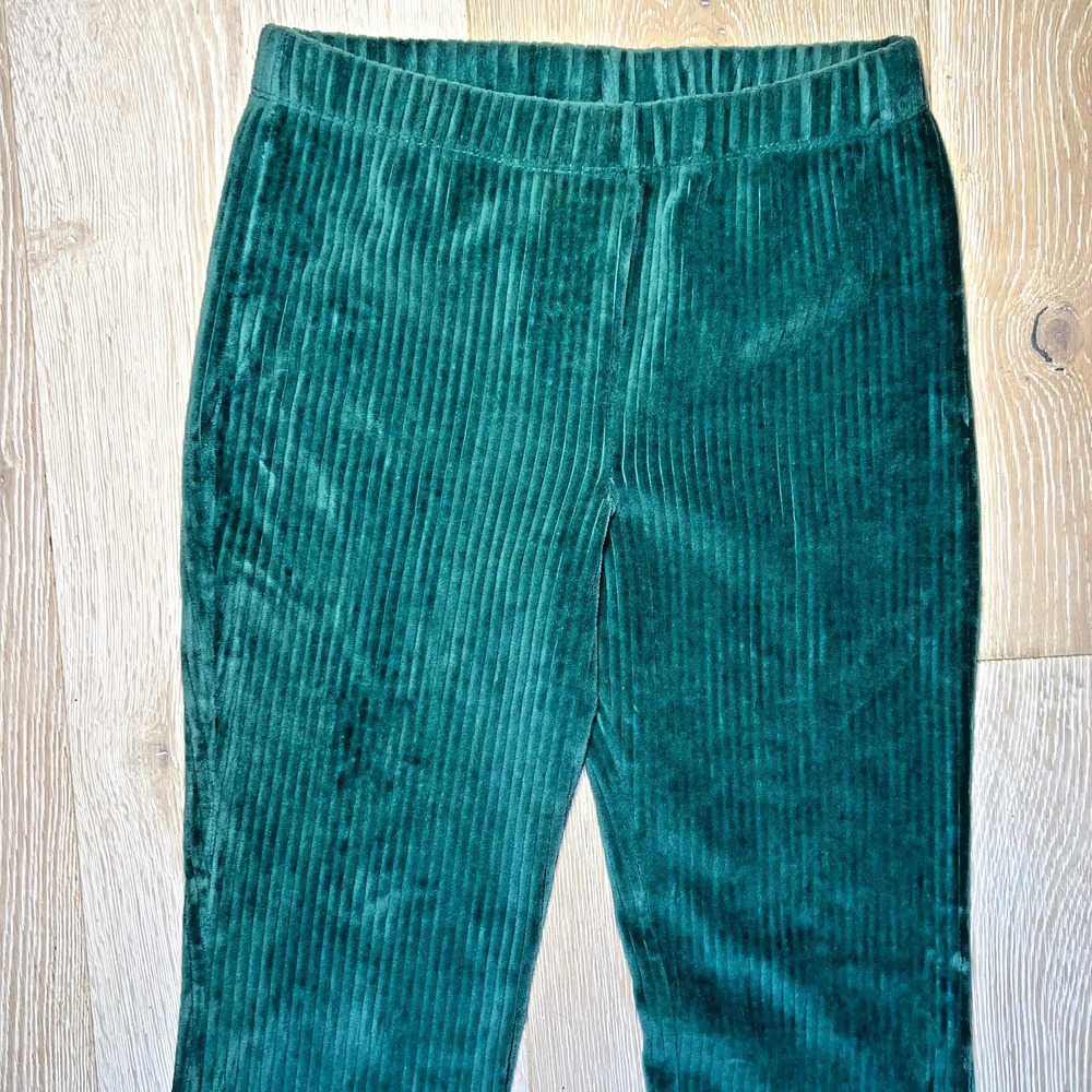Wonder Nation - Sweatpants Kids Girls XL Green Thick Ribbed Pullon Wide Leg - Picture 2 of 10